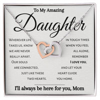 Load image into Gallery viewer, To My Amazing Daughter- Souls Connected- Necklace-Mom
