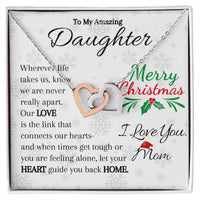 Load image into Gallery viewer, To My Amazing Daughter- Love, Hearts, Home- Necklace
