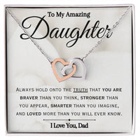 Load image into Gallery viewer, To My Amazing Daughter- You Are Loved- Necklace
