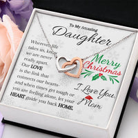 Load image into Gallery viewer, To My Amazing Daughter- Love, Hearts, Home- Necklace
