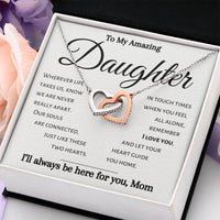 Load image into Gallery viewer, To My Amazing Daughter- Souls Connected- Necklace-Mom
