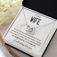Load image into Gallery viewer, To My Wife- Loving and being Loved by- Heart Necklace
