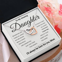 Load image into Gallery viewer, To My Amazing Daughter- Souls Connected- Necklace-Mom
