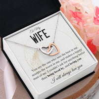 Load image into Gallery viewer, To My Wife- Loving and being Loved by- Heart Necklace
