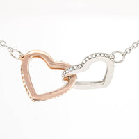 Load image into Gallery viewer, To My Mommy (Mom To Be) - Love, Kisses, Kicks from Your Tummy - Interlocking Hearts Pendant
