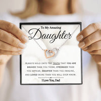 Load image into Gallery viewer, To My Amazing Daughter- You Are Loved- Necklace
