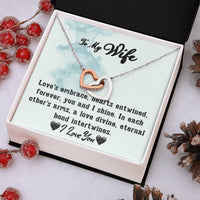 Load image into Gallery viewer, To My Wife- Hearts Entwined- Love Necklace
