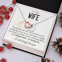 Load image into Gallery viewer, To My Wife- Loving and being Loved by- Heart Necklace
