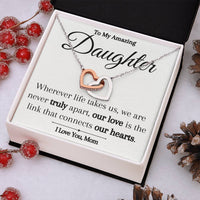 Load image into Gallery viewer, Connected Hearts- From Mom- Necklace
