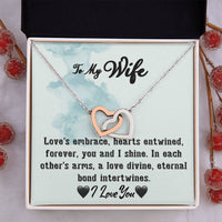 Load image into Gallery viewer, To My Wife- Hearts Entwined- Love Necklace
