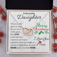 Load image into Gallery viewer, To My Amazing Daughter- Love, Hearts, Home- Necklace
