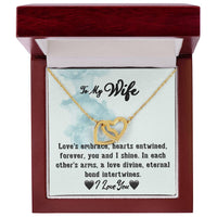 Load image into Gallery viewer, To My Wife- Hearts Entwined- Love Necklace
