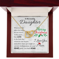 Load image into Gallery viewer, To My Amazing Daughter- Love, Hearts, Home- Necklace
