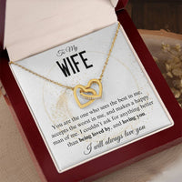 Load image into Gallery viewer, To My Wife- Loving and being Loved by- Heart Necklace
