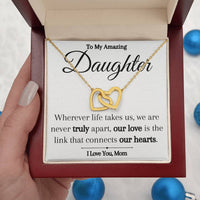 Load image into Gallery viewer, Connected Hearts- From Mom- Necklace
