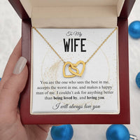 Load image into Gallery viewer, To My Wife- Loving and being Loved by- Heart Necklace

