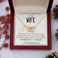 Load image into Gallery viewer, To My Wife- Loving and being Loved by- Heart Necklace
