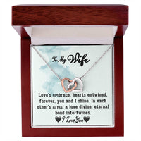 Load image into Gallery viewer, To My Wife- Hearts Entwined- Love Necklace
