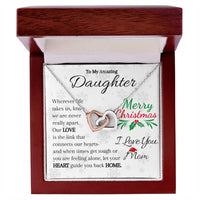 Load image into Gallery viewer, To My Amazing Daughter- Love, Hearts, Home- Necklace
