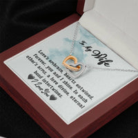 Load image into Gallery viewer, To My Wife- Hearts Entwined- Love Necklace
