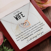 Load image into Gallery viewer, To My Wife- Loving and being Loved by- Heart Necklace
