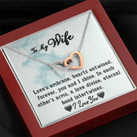 Load image into Gallery viewer, To My Wife- Hearts Entwined- Love Necklace
