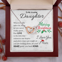 Load image into Gallery viewer, To My Amazing Daughter- Love, Hearts, Home- Necklace
