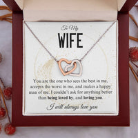 Load image into Gallery viewer, To My Wife- Loving and being Loved by- Heart Necklace
