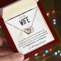 Load image into Gallery viewer, To My Wife- Loving and being Loved by- Heart Necklace
