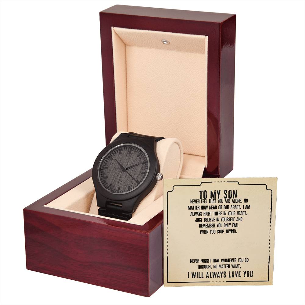 Wooden Watch For son+ MC (NO ENGRAVING)