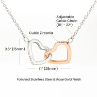 Load image into Gallery viewer, Interlocking Hearts Necklace For Daughter (No MC)
