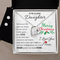 Amazing Daughter- Love, Heart, Home- Necklace and Earrings