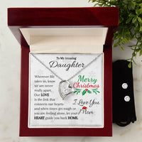 Load image into Gallery viewer, Amazing Daughter- Love, Heart, Home- Necklace and Earrings

