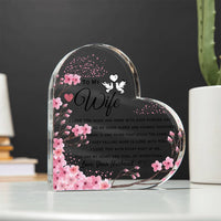 Load image into Gallery viewer, To My Wife- I Love You More- Heart Plaque
