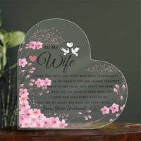 Load image into Gallery viewer, To My Wife- I Love You More- Heart Plaque
