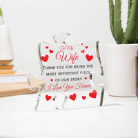 Load image into Gallery viewer, To My Wife- The Most Important Piece- Printed Acrylic
