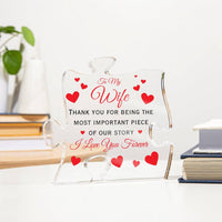 Load image into Gallery viewer, To My Wife- The Most Important Piece- Printed Acrylic
