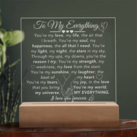 Load image into Gallery viewer, To My Everything- I Love You Forever- Engraved Plaque
