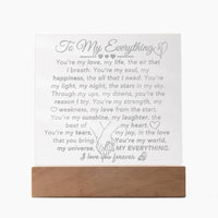 Load image into Gallery viewer, To My Everything- I Love You Forever- Engraved Plaque
