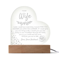 Load image into Gallery viewer, To My Wife- Love You Longer- Engraved Plaque
