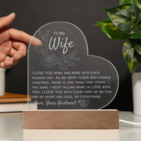Load image into Gallery viewer, To My Wife- I Love You More- Engraved Acrylic
