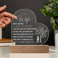 Load image into Gallery viewer, To My Wife- I Am Yours- Engraved Acrylic
