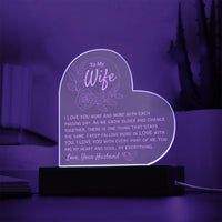 Load image into Gallery viewer, To My Wife- I Love You More- Engraved Acrylic

