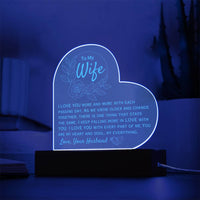 Load image into Gallery viewer, To My Wife- I Love You More- Engraved Acrylic
