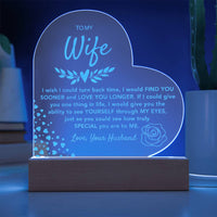 Load image into Gallery viewer, To My Wife- Love You Longer- Engraved Plaque
