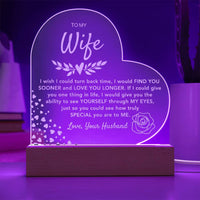 Load image into Gallery viewer, To My Wife- Love You Longer- Engraved Plaque
