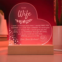 Load image into Gallery viewer, To My Wife- Love You Longer- Engraved Plaque
