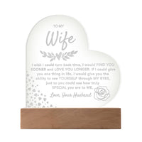 Load image into Gallery viewer, To My Wife- Love You Longer- Engraved Plaque

