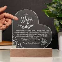 Load image into Gallery viewer, To My Wife- Love You Longer- Engraved Plaque
