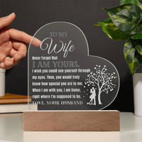 Load image into Gallery viewer, To My Wife- I Am Yours- Engraved Acrylic

